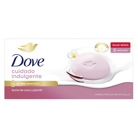 Jabon DOVE Cuidado Indulgente 6 unidades