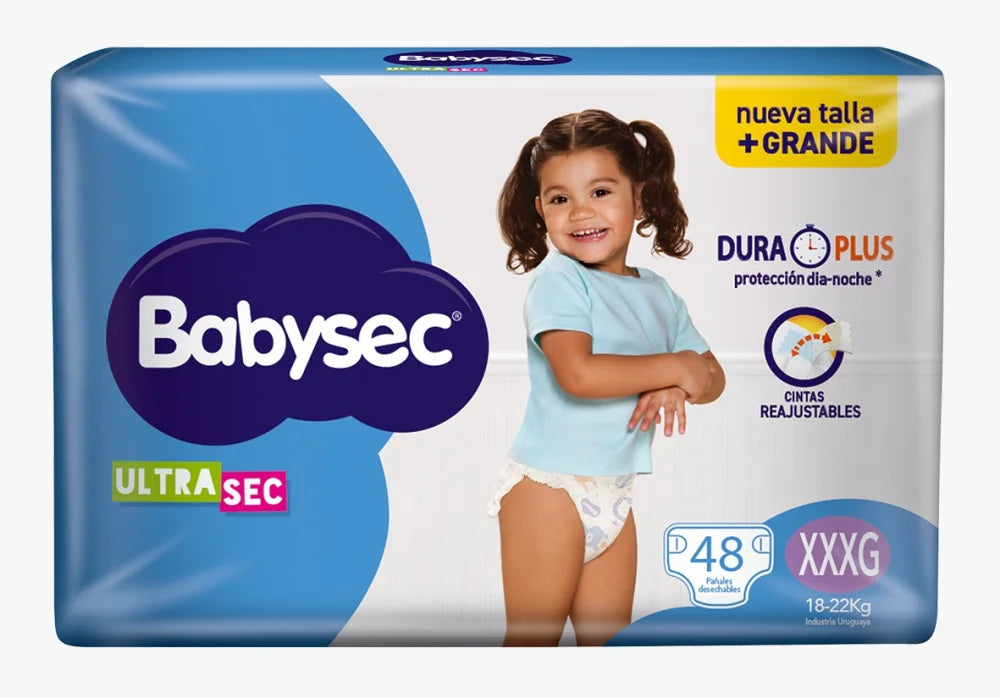 Pañales BabySec Ultra XXXG - 48 unidades