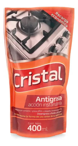 Doypack Cristal Repuesto Antigrasa 400ml
