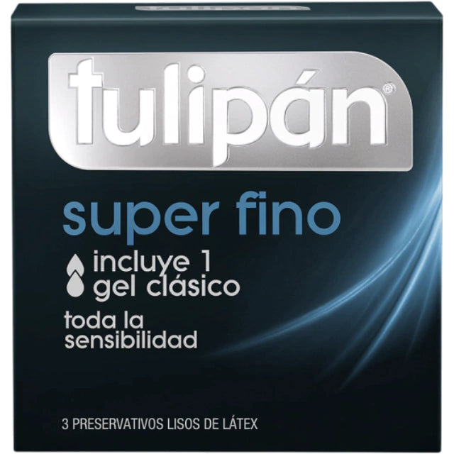 Preservativos Tulipán Super Fino- 3 unidades