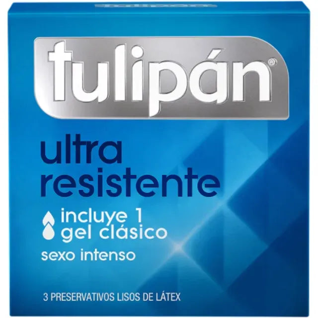 Preservativos Tulipán Ultra Resistente - 3 unidades