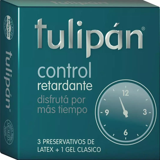 Preservativos Tulipán Control Retardante- 3 unidades