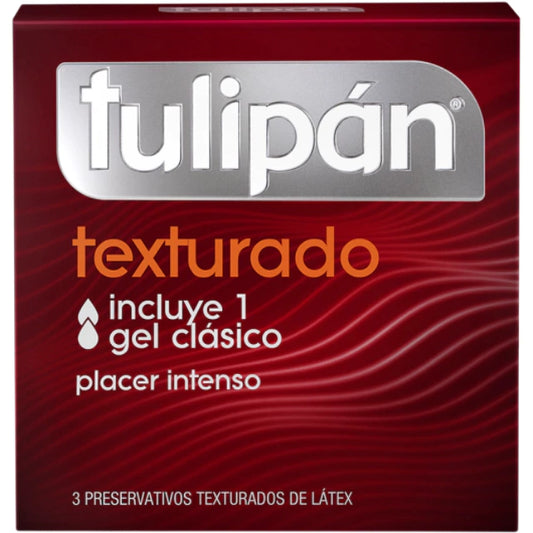 Preservativos Tulipán Texturado- 3 unidades