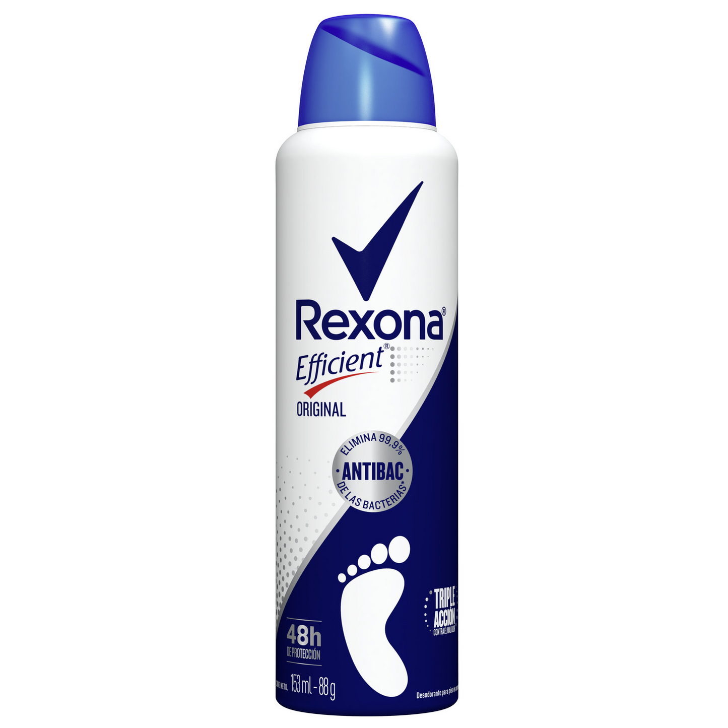 Desodorante Talco para Pies Rexona Efficient en Aerosol 153ml