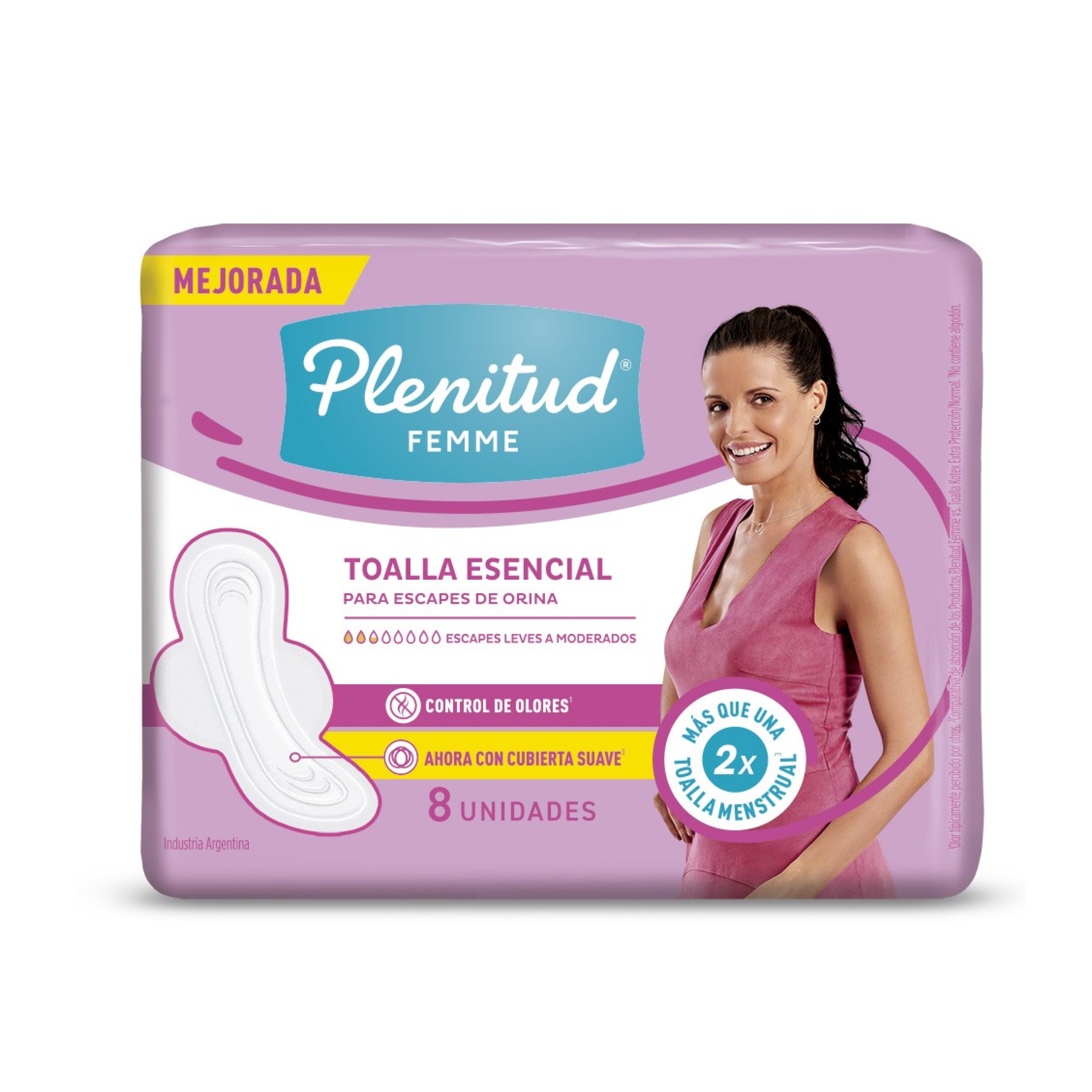 Toallas para Incontinencia Plenitud Femme Esencial 8 Unidades