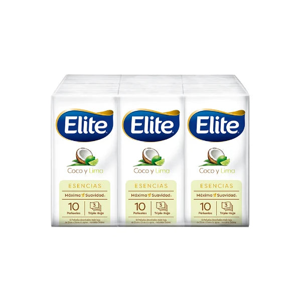 Pañuelos Desechables Elite Aromas Coco y Lima- 6 Unidades