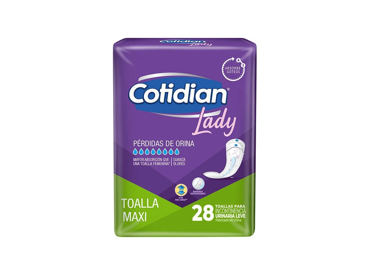 Cotidian Lady Toalla Maxi - 28 Unidades