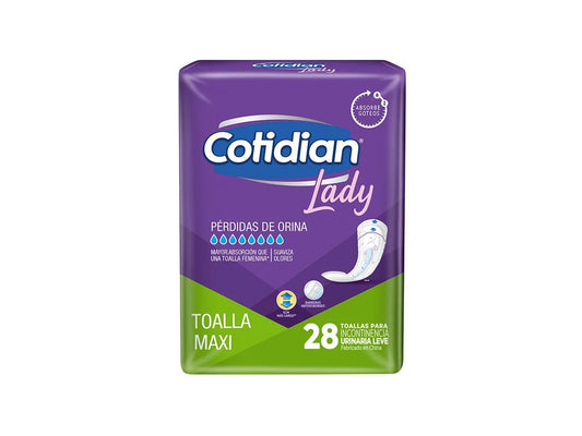 Cotidian Lady Toalla Maxi - 28 Unidades