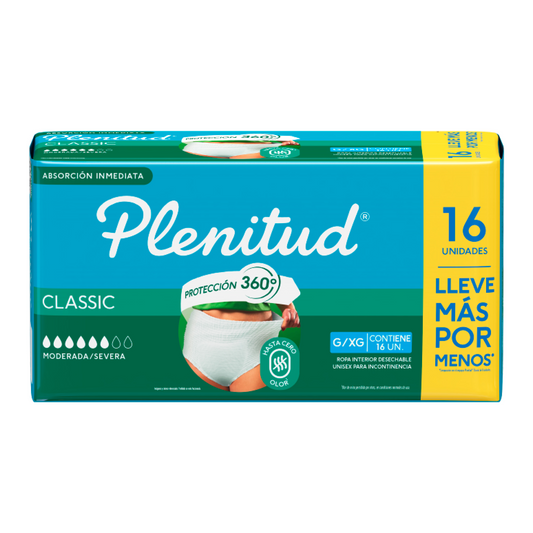 Pants Adulto Plenitud Clásico G/XG 16 unidades
