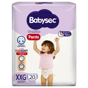 Pañales Babysec Premium Pants XXG - 20 unidades