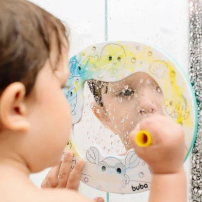 Espejo de actividades para Baño con Crayolas - Buba