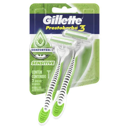 Afeitadora Gillette Prestobarba3 Sensitive 2 Unidades