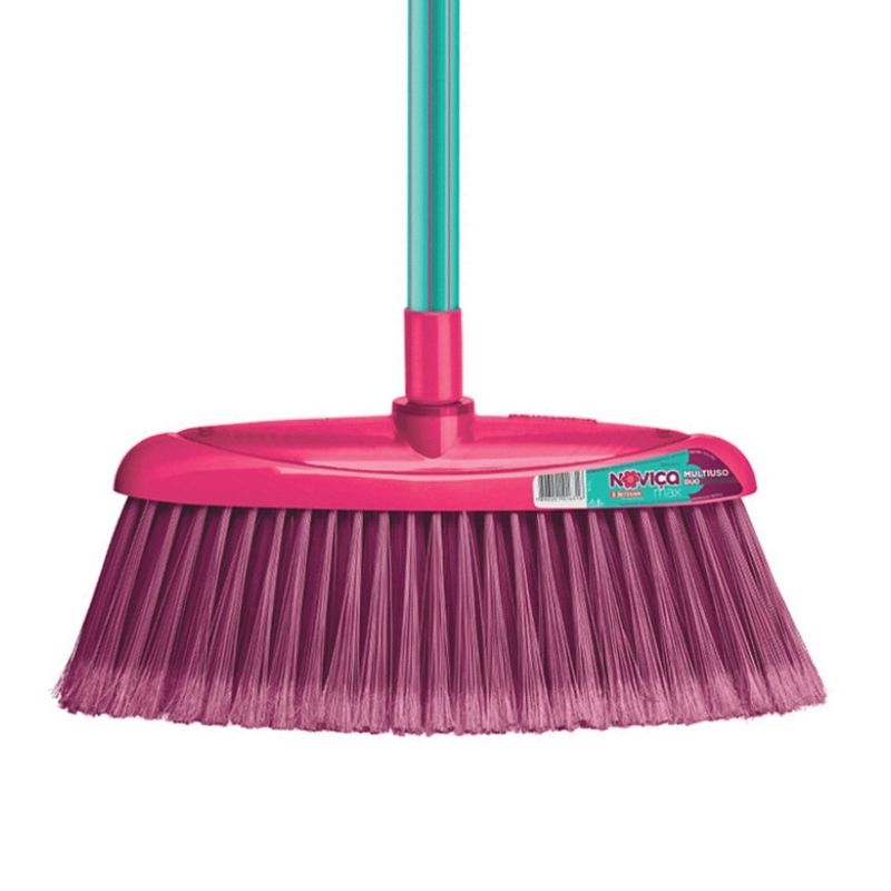 Cepillo para escoba Novica Max Rosa y verde agua