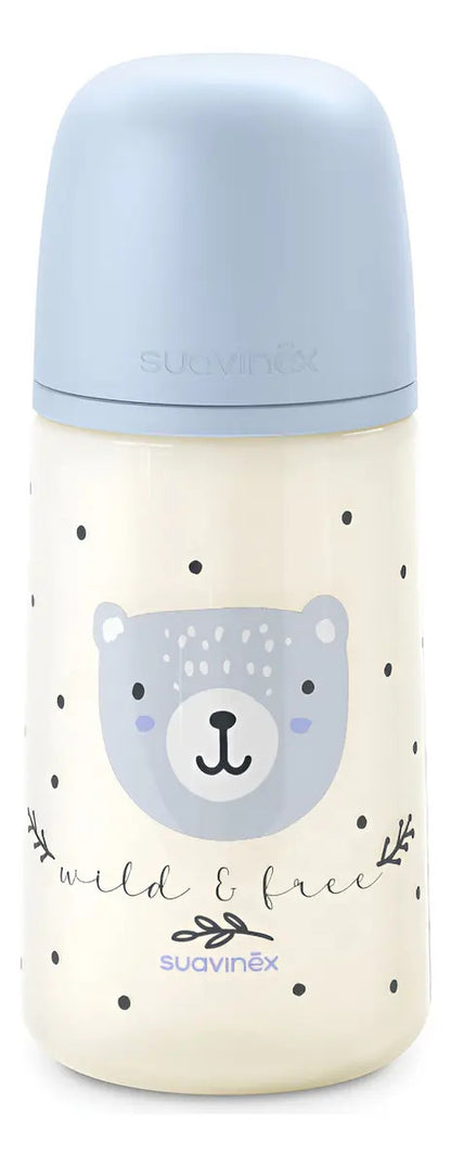 Mamadera SX PRO 270 ML 3-6M Oso Azul Suavinex