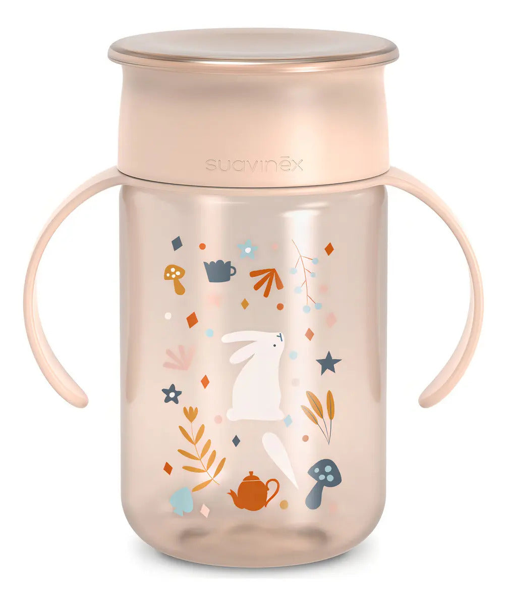 Vaso 360 Suavinex 340ml +12M Wonder Conejo Rosa