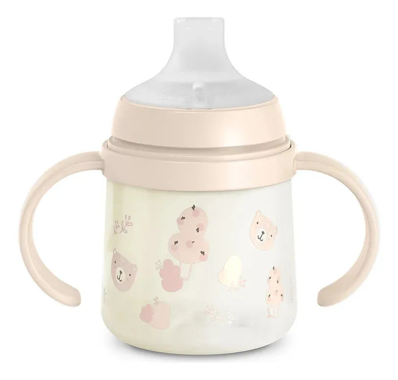 Vaso con Asas 150ml +6M Suavinex Prints Rosa