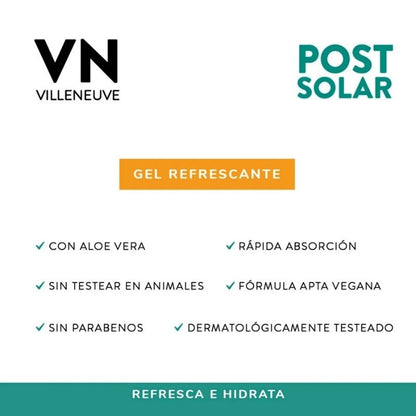 Protector Solar FPS 50 120 gr + Gel refrescante Post solar Villeneuve 170gr