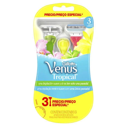 Afeitadora Gillette Venus Tropical 3 Unidades