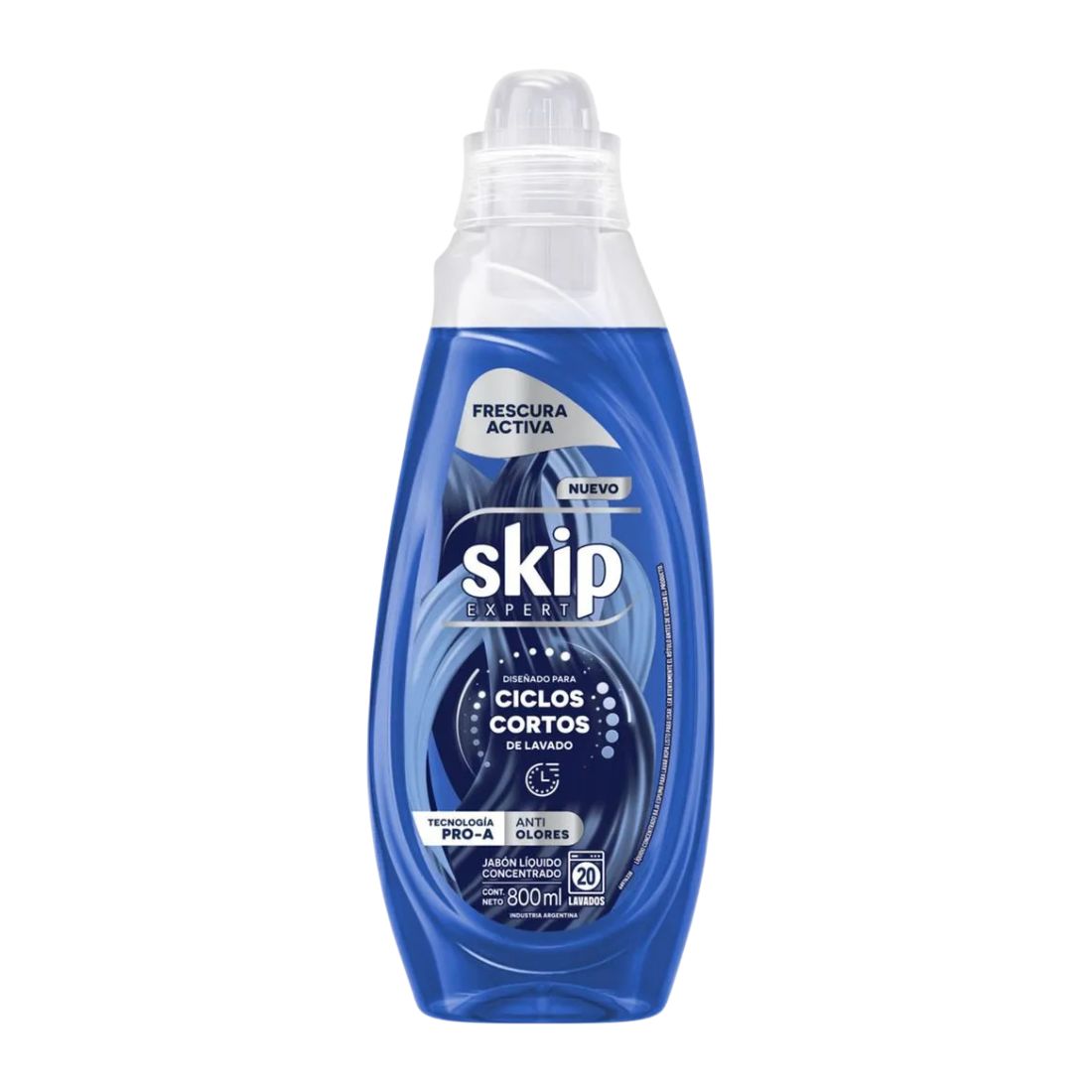 Jabón Líquido Concentrado SKIP Frescura Activa Botella 800 ml