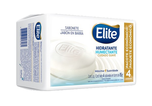 Jabón en Barra Elite Humectante 85 g - 4 unidades
