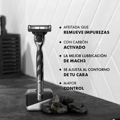Afeitadora Gilette Prestobarba 3 Carbono Hombre 2 Unidades
