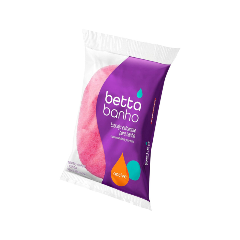 Esponja de Baño Betta Active Exfoliante Rosada