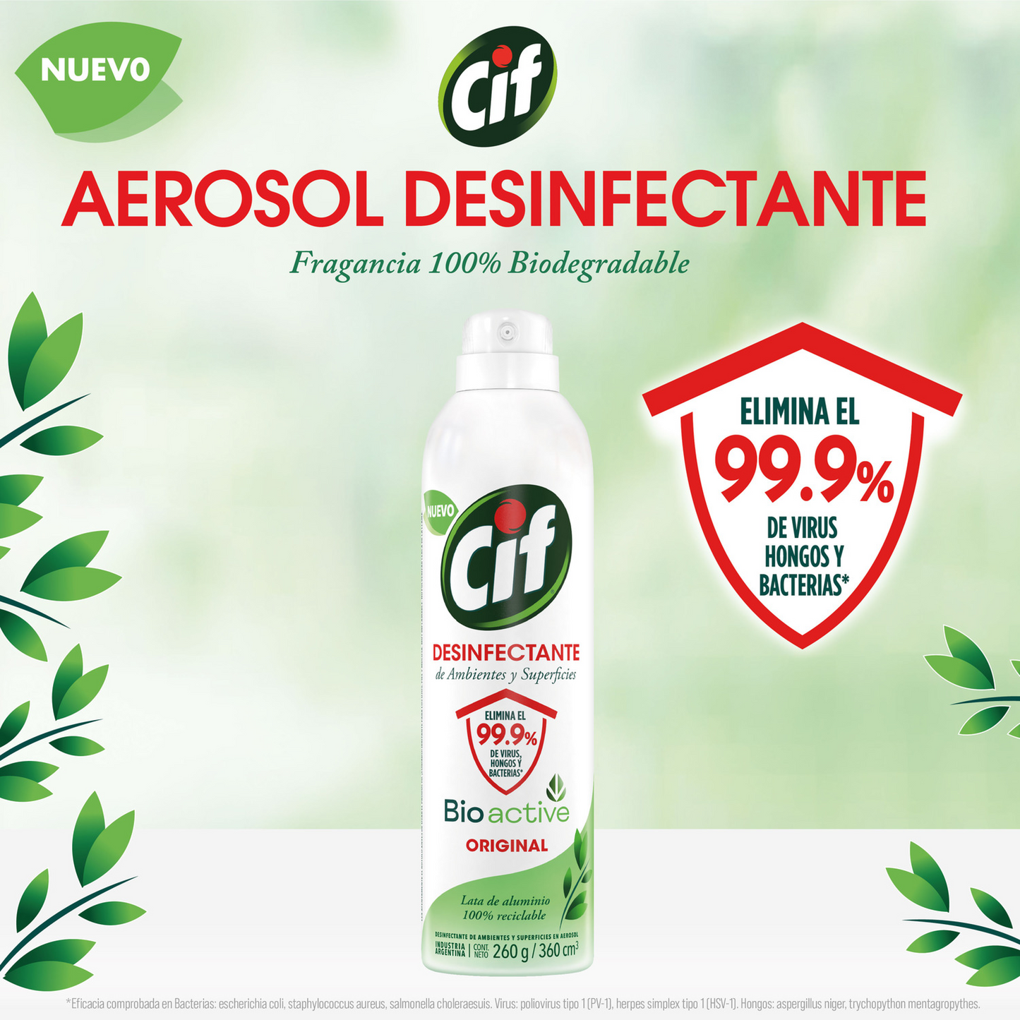 Desinfectante Aerosol Original Cif 360 Ml.