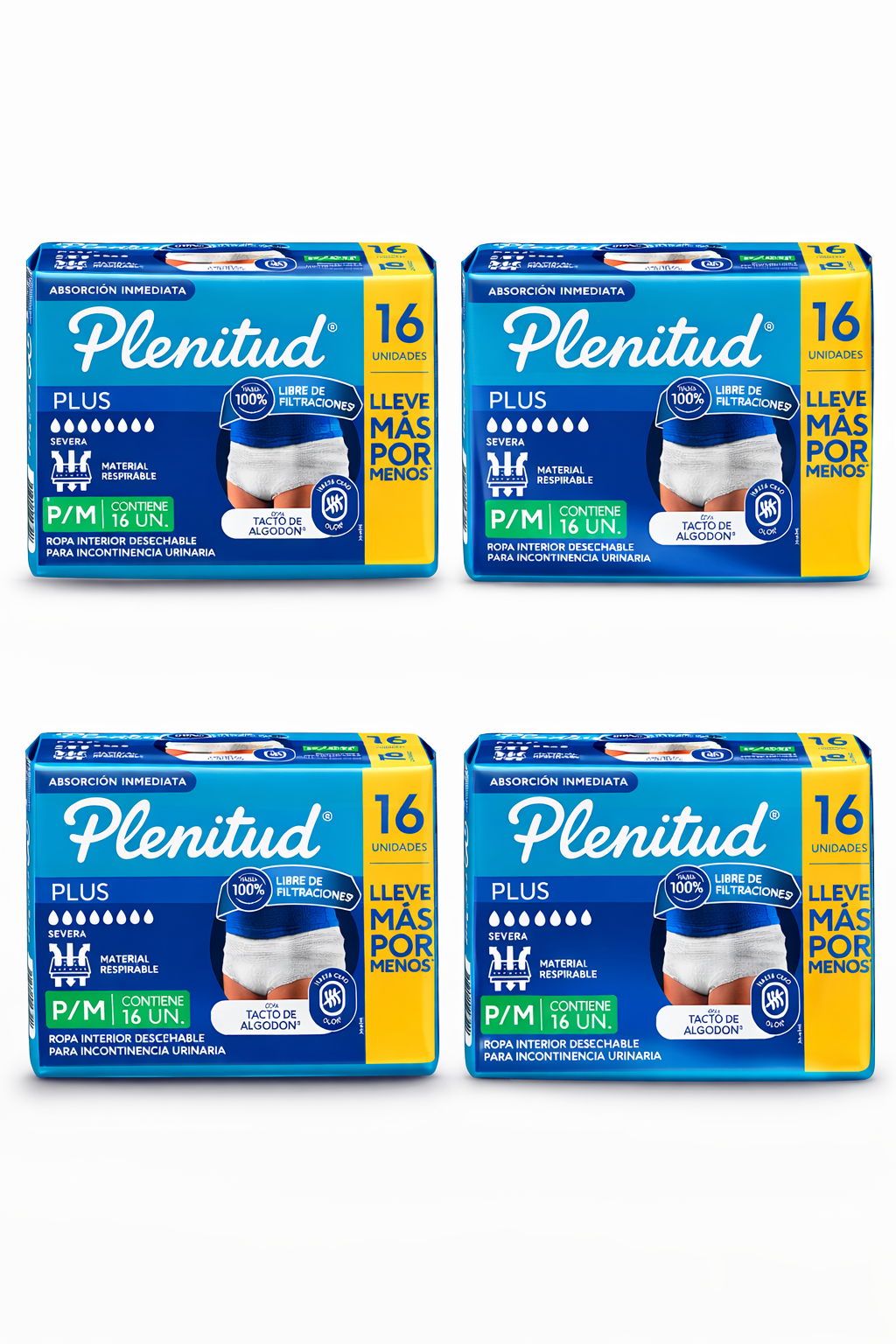 Pants Adulto Plenitud Plus P/M 64 unidades