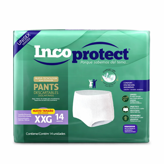 Pañales de Adultos Incoprotect Pants XXG - 14 unidades