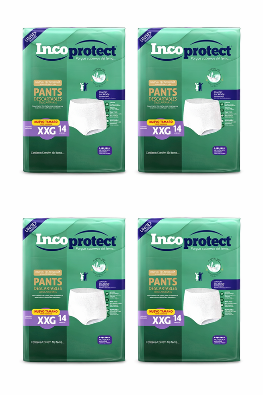 Pañales/Pants para Adulto Incoprotect XXG 56 Unidades