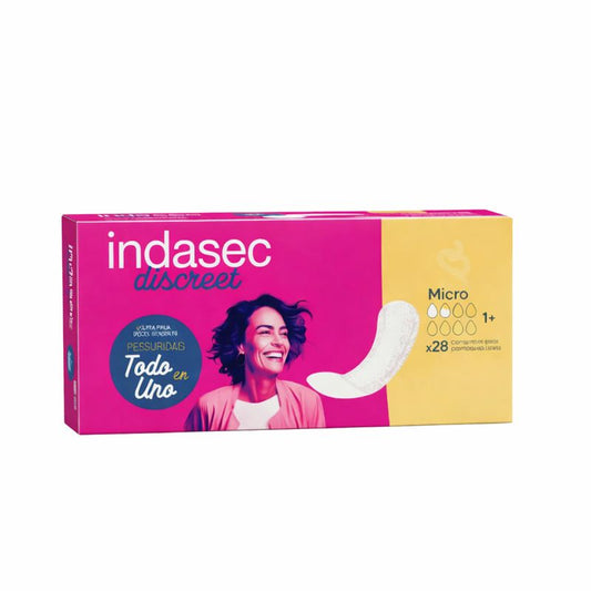 Apósitos Indasec Discreet Micro Pérdidas Leves - 28 Unidades