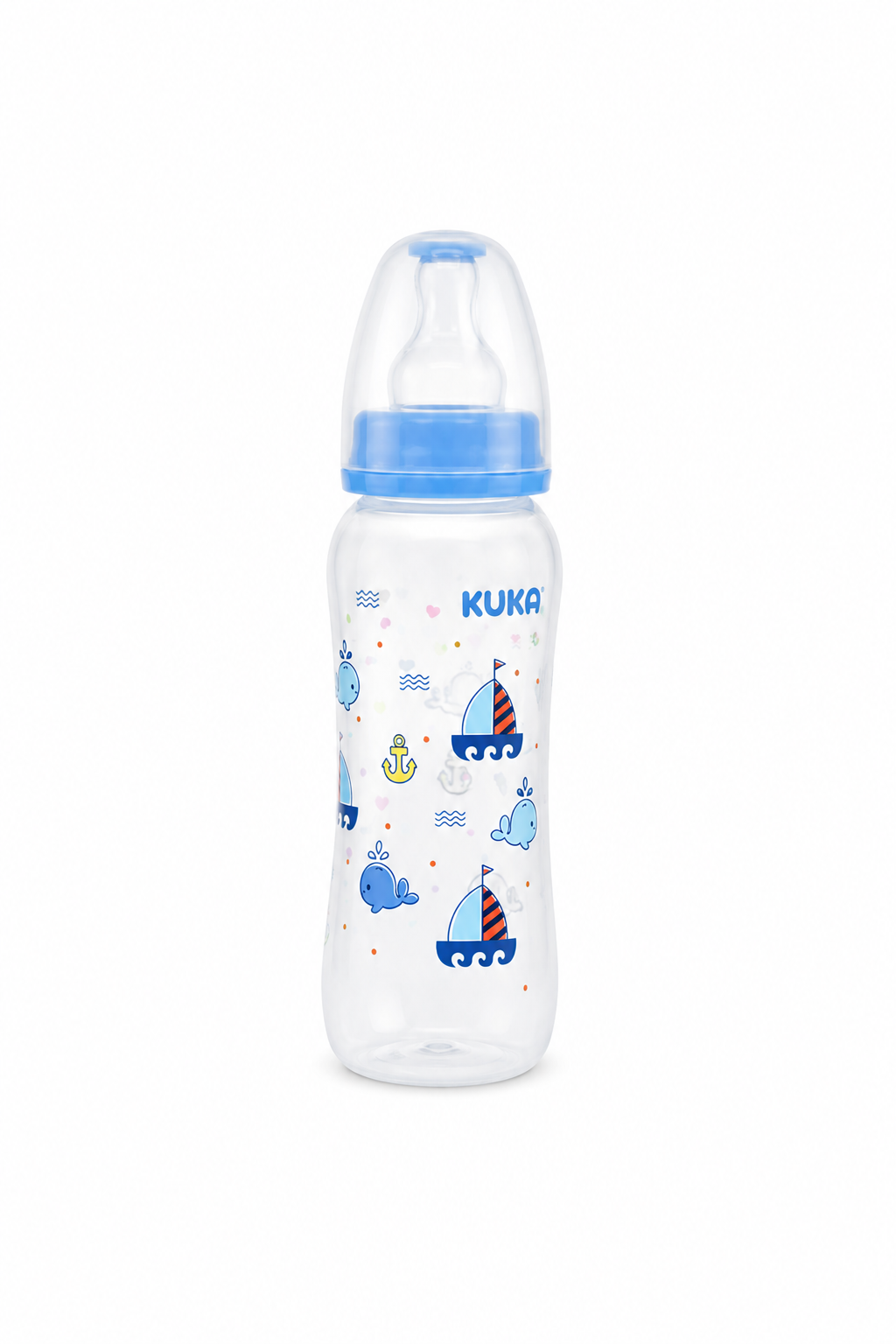 Mamadera +6 meses Anatómica 250 ml Kuka – Azul