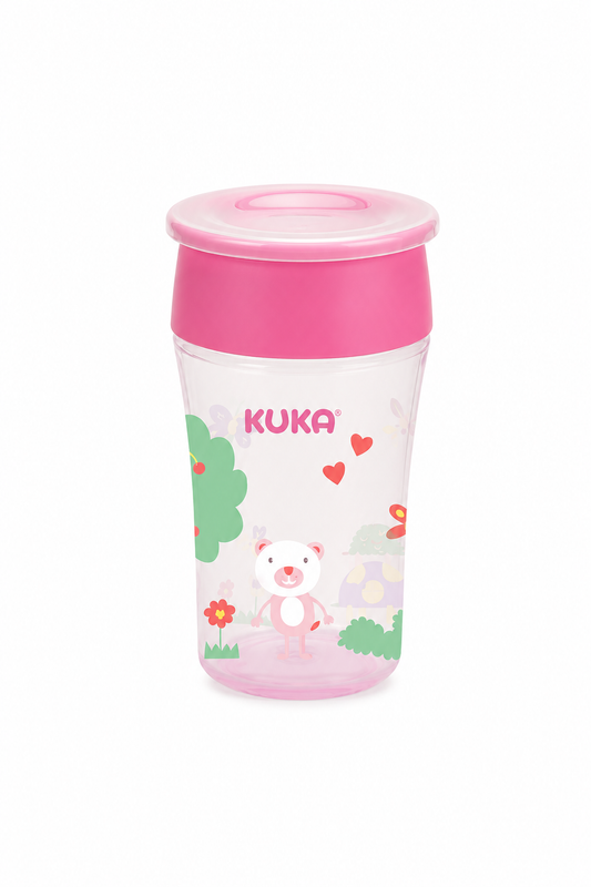 Vaso Infantil 360 Kuka Anti Derrame Rosado