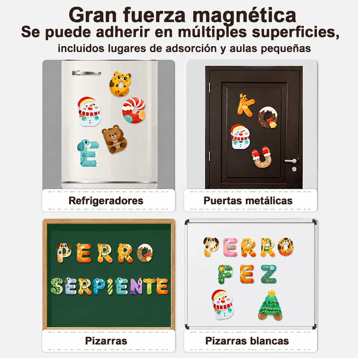 Alfabeto Magnético de Animales para Niños - Juego Educativo