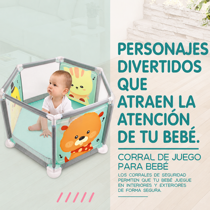 Corral De Juego Hexagonal Para Bebé
