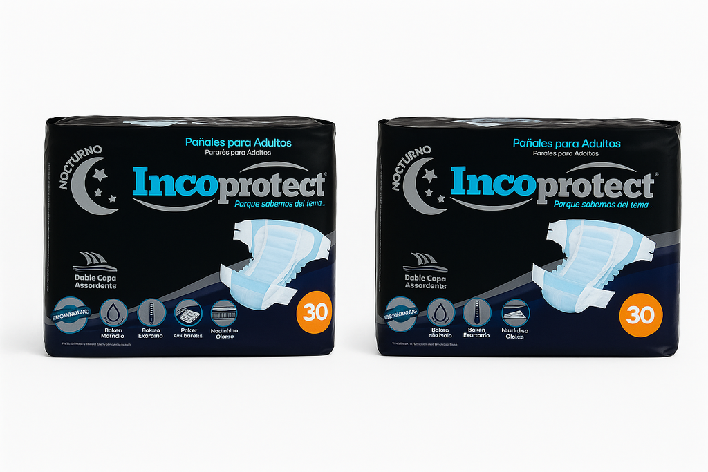 Pañales de Adulto Incoprotect G Nocturnos -60 Unidades