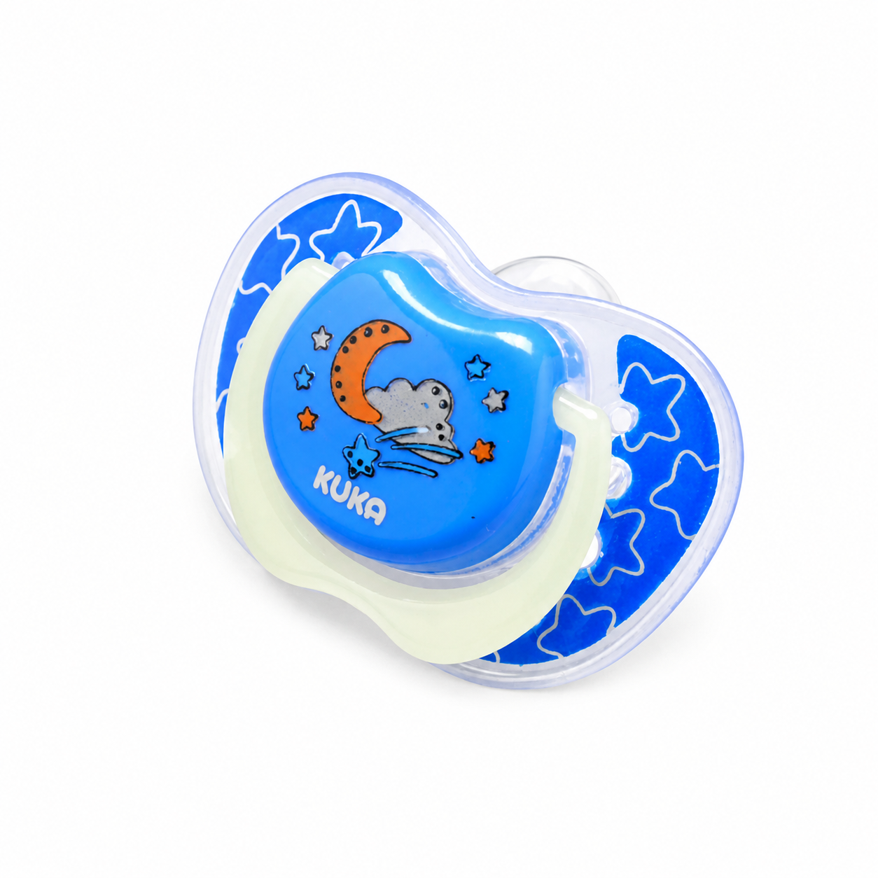 Chupete Brilla en la Oscuridad Anatómico (+6 meses) Azul Kuka