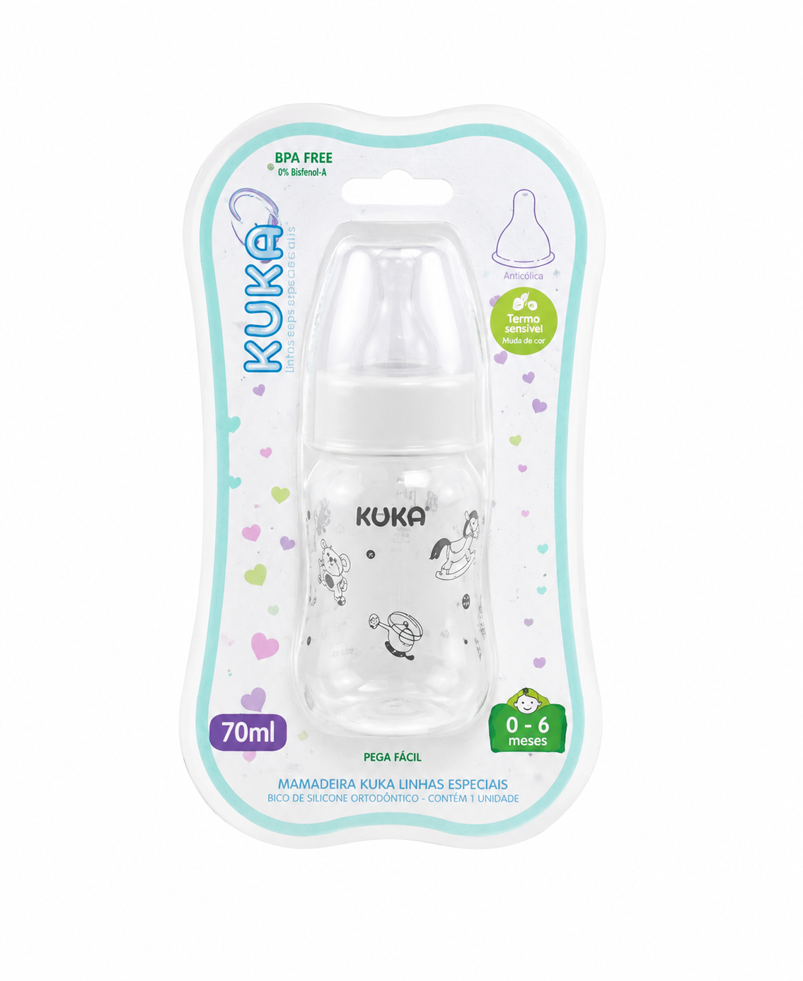 Mamadera 70 ml Kuka Tetina Anatómica – Blanca