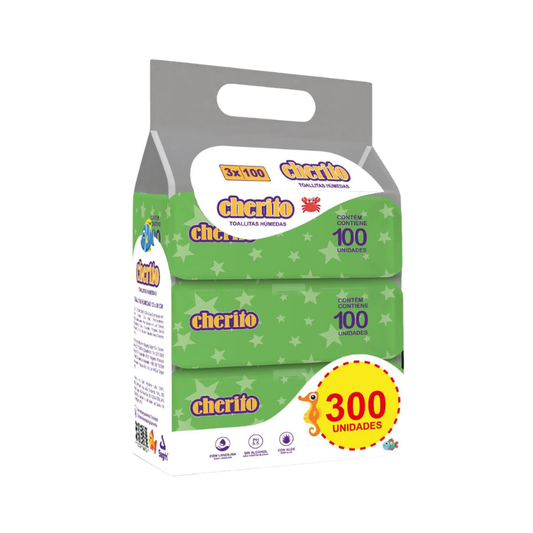 Toallitas húmedas Cherito - 300 Unidades