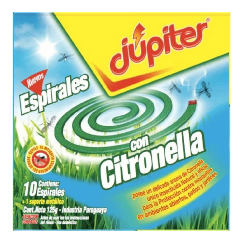 Espirales Jupiter Citronella - 10 unidades