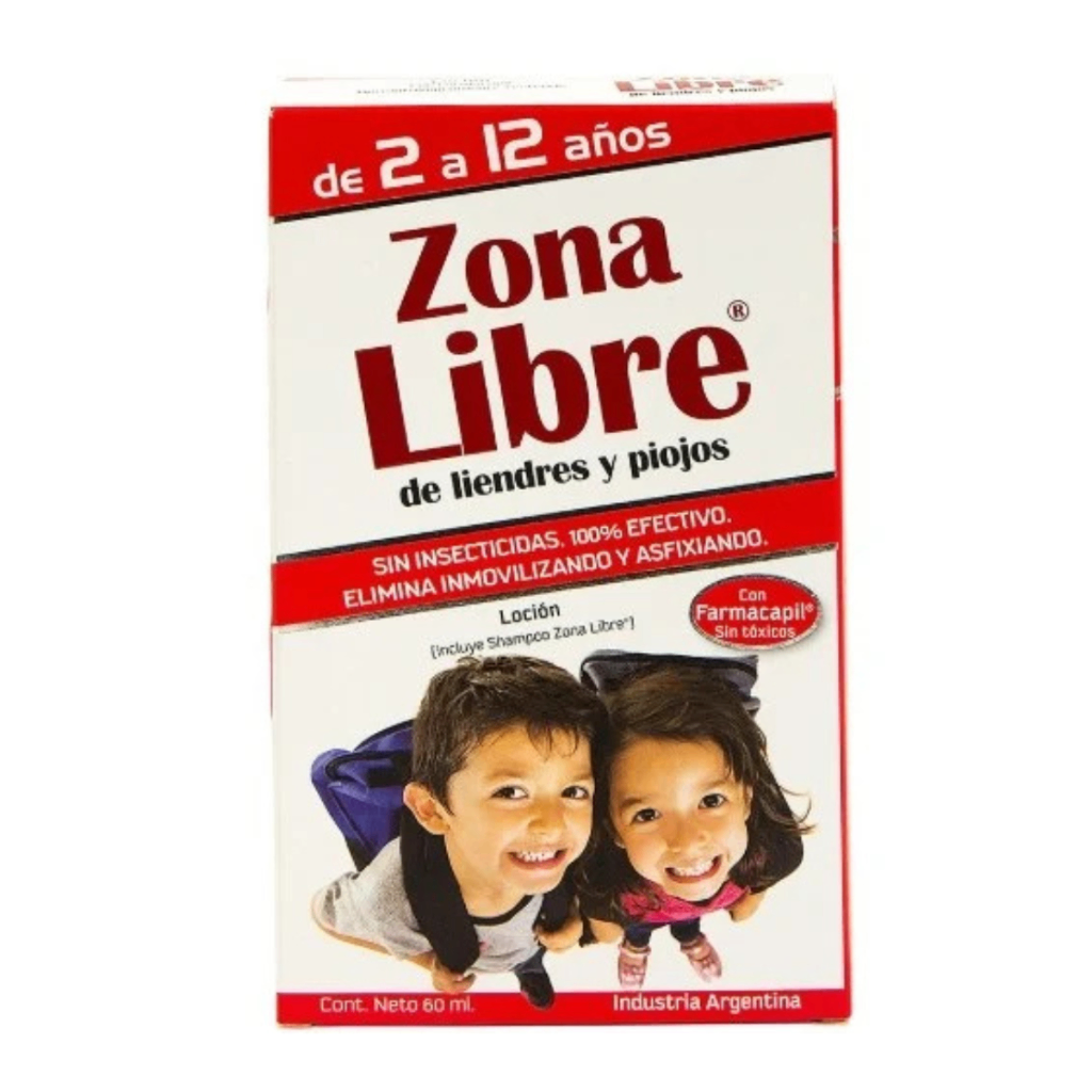 Pack Piojicida Zona Libre Loción + Shampoo 60 ml