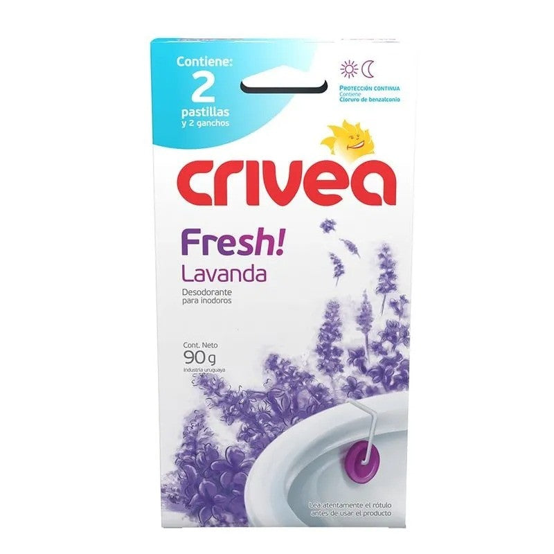 Desodorante para Inodoro Crivea Doble Lavanda - 90 gramos