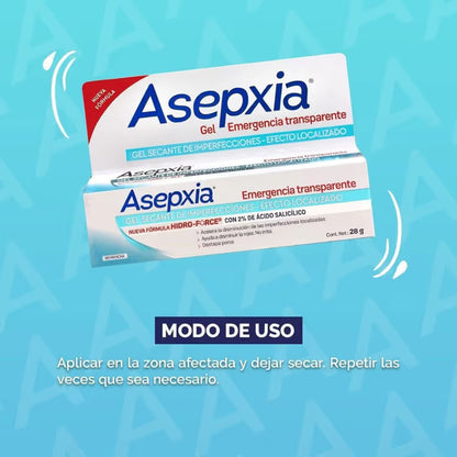 Gel Secante Asepxia Emergencia Transparente 28 g