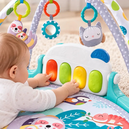 Gimnasio Montessori 7 en 1 Para Bebes Con Piano Musical