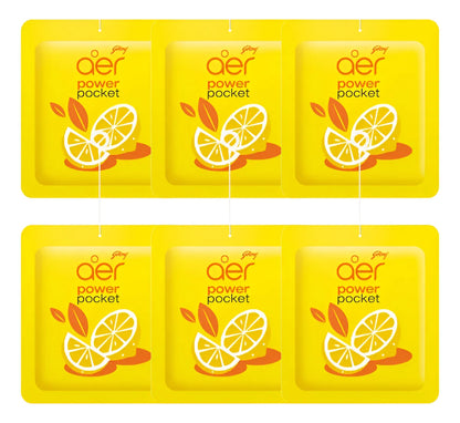 Aromatizador de ambiente AER power pocket Frescura Citrica 6 unidades