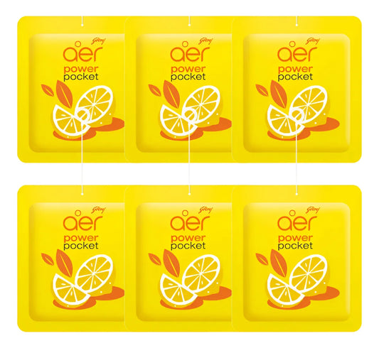 Aromatizador de ambiente AER power pocket Frescura Citrica 6 unidades