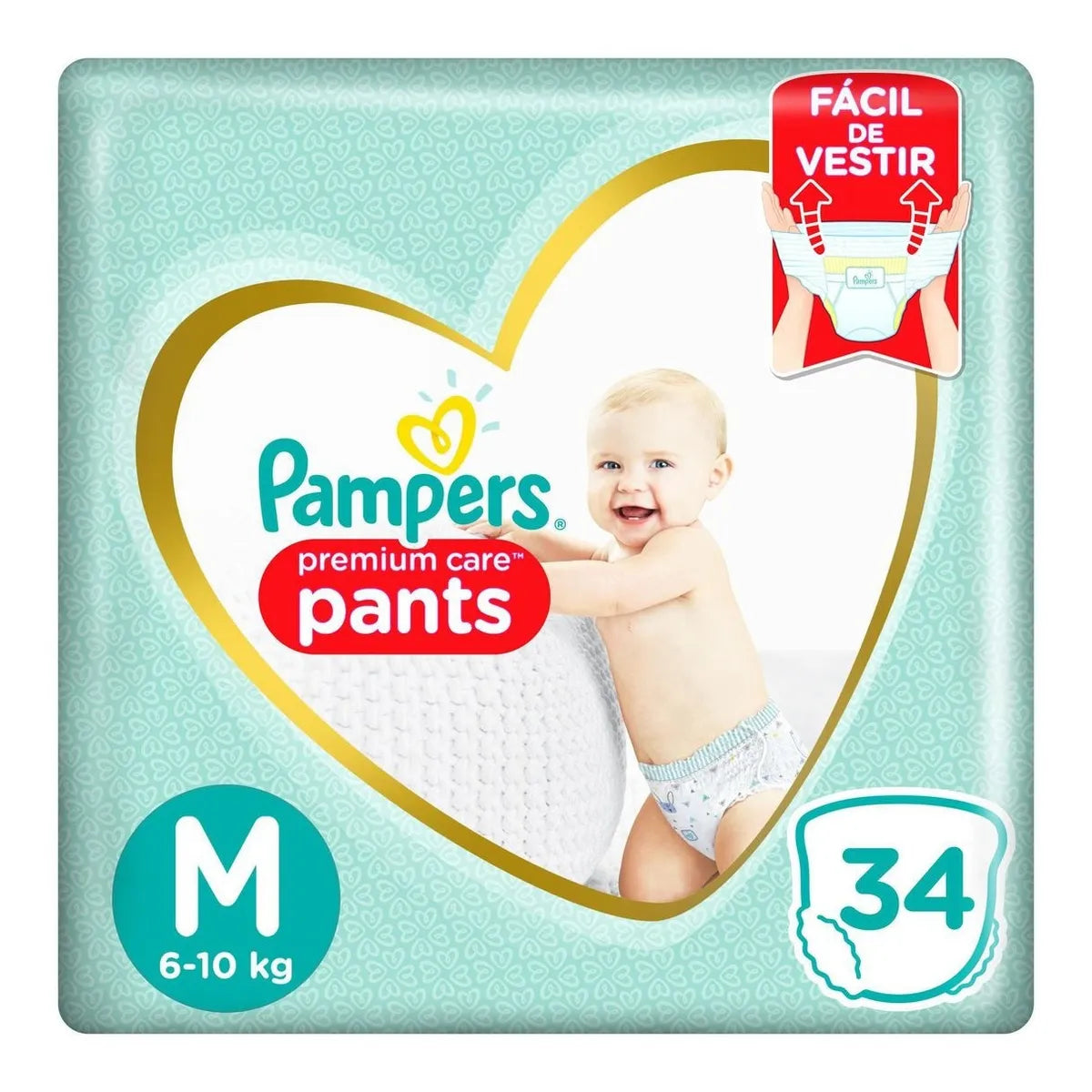 Pañales Pampers Pants Premium care M 34 Unidades