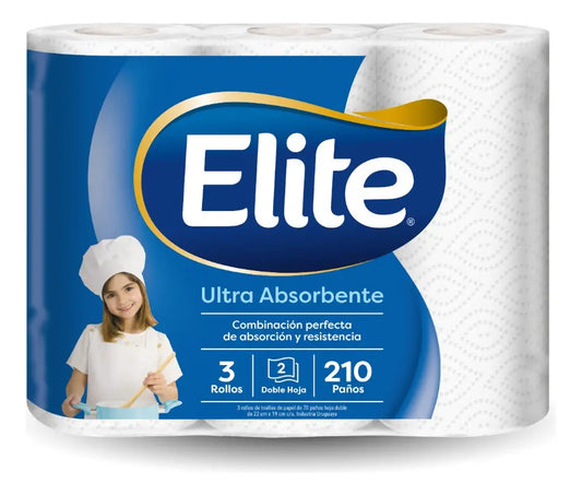 Elite Ultra Rollo De Cocina 3x2 - 210 Paños