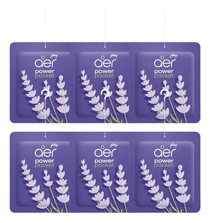 Aromatizador de ambiente AER power pocket Placer de Lavanda 6 unidades