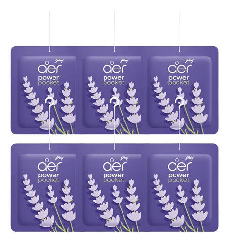Aromatizador de ambiente AER power pocket Placer de Lavanda 6 unidades